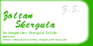 zoltan skergula business card